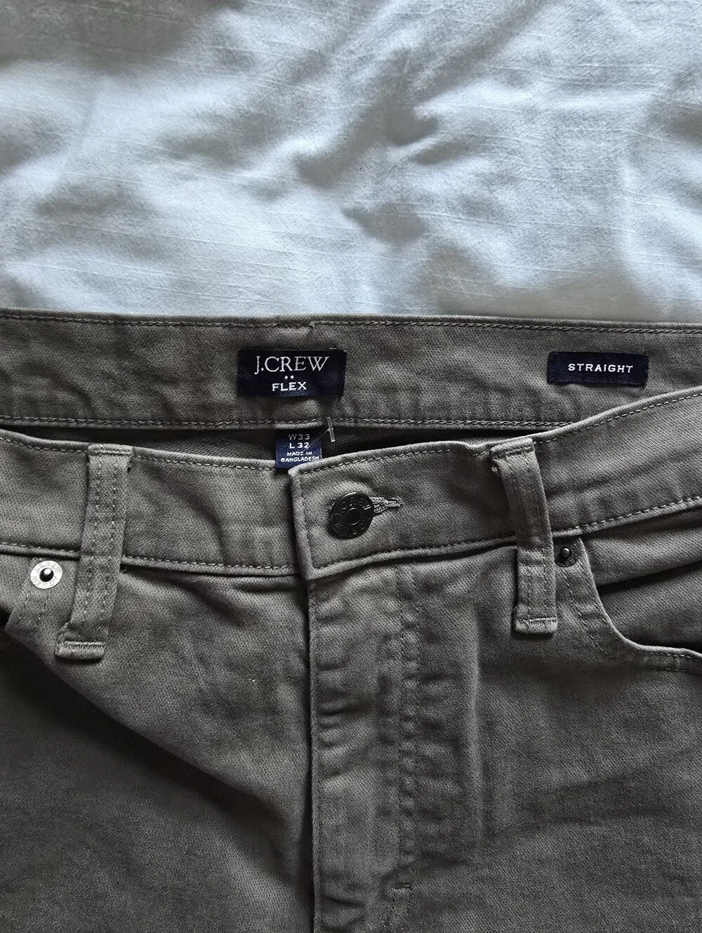 J. Crew Straight Men’s Jeans in Charcoal Brown